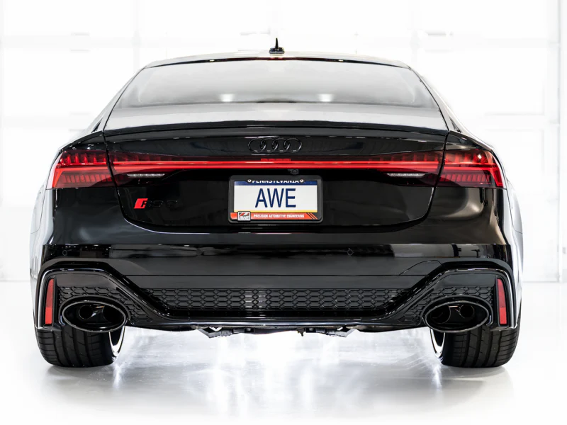 AWE Tuning 21-23 Audi C8 RS6/RS7 SwitchPath Cat-Back Exhaust - Diamond Black Tips - Image 5
