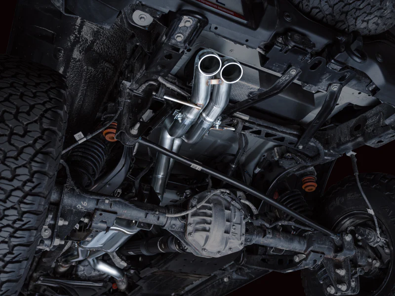 AWE Tuning 22-24 Ford Bronco Raptor 4WD Dual BashGuards Cat-Back SwitchPath Exhaust (No Tips) - Image 13