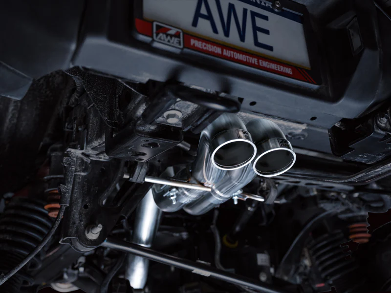 AWE Tuning 22-24 Ford Bronco Raptor 4WD Dual BashGuards Cat-Back SwitchPath Exhaust (No Tips) - Image 3