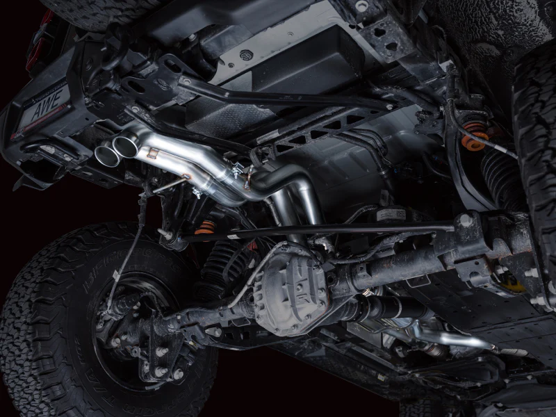 AWE Tuning 22-24 Ford Bronco Raptor 4WD Dual BashGuards Cat-Back SwitchPath Exhaust (No Tips) - Image 9