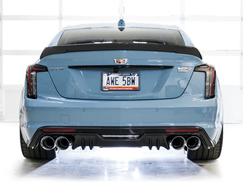 AWE Tuning 22-26 Cadillac CT5-V Blackwing SwitchPath Exhaust - Chrome Silver Tips - Image 10