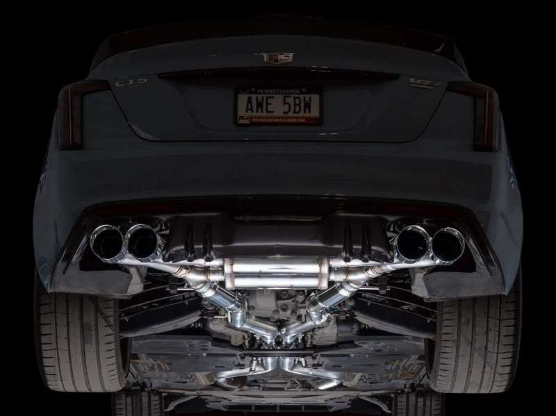AWE Tuning 22-26 Cadillac CT5-V Blackwing SwitchPath Exhaust - Chrome Silver Tips - Image 12