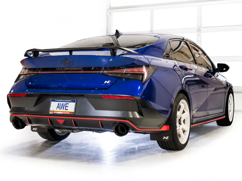 AWE Tuning 22-26 Hyundai Elantra N Track Edition Cat-Back Exhaust - Diamond Black Tips - Image 2