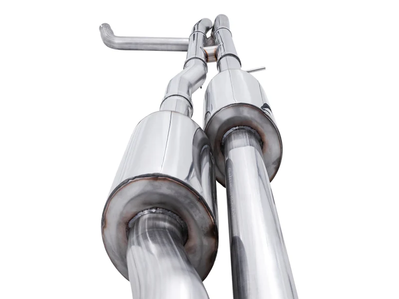 AWE Tuning 4th Gen GM 1500 6.2L 0FG Cat-Back Split Rear Exit (w/ Bumper Cutouts) - Quad Chrome Tips - Image 9