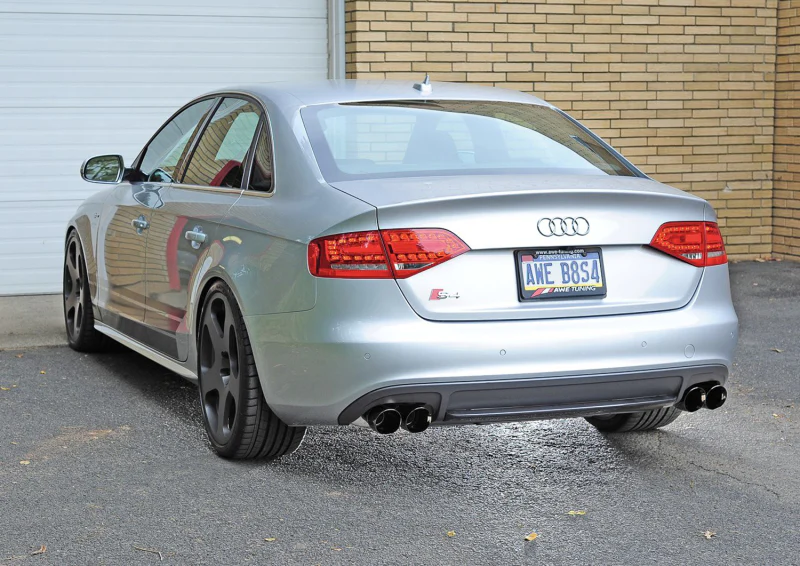AWE Tuning Audi B8 / B8.5 S4 3.0T Track Edition Exhaust - Chrome Silver Tips (90mm) - Image 2