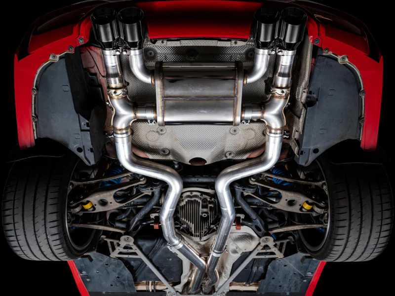 AWE Tuning BMW F8X M3/M4 SwitchPath Cat-Back Exhaust - Diamond Black Tips - Image 3