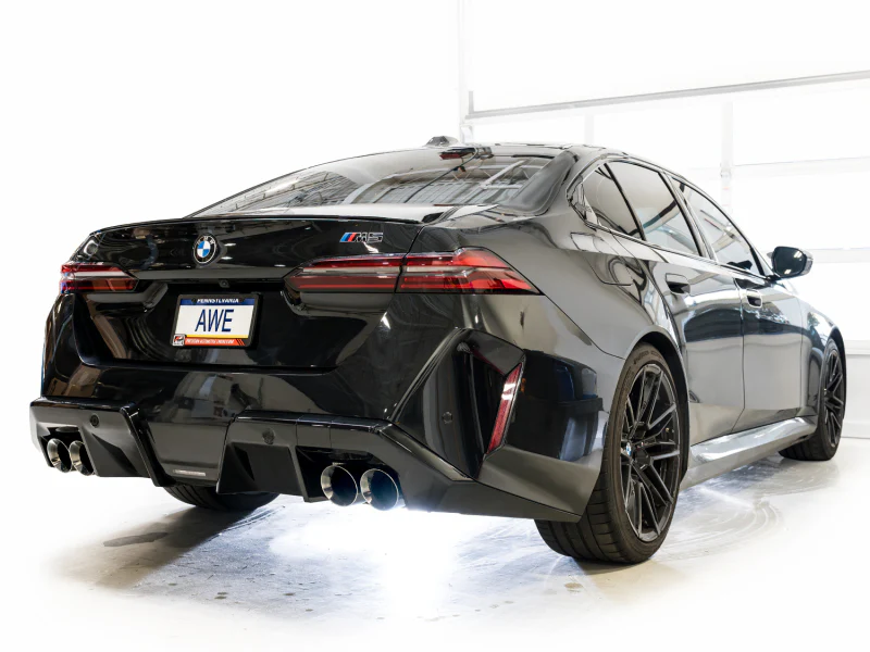 AWE Tuning BMW G90/G99 M5 Touring Edition Cat-Back Exhaust - Chrome Silver Tips - Image 2