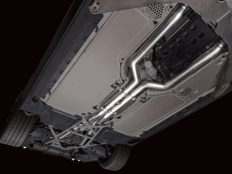 AWE Tuning BMW G90/G99 M5 Track Edition Cat-Back Exhaust - Chrome Silver Tips - Image 2