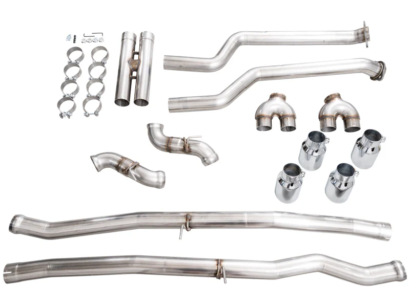 AWE Tuning BMW G90/G99 M5 Track Edition Cat-Back Exhaust - Chrome Silver Tips - Image 21