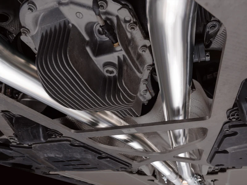 AWE Tuning BMW G90/G99 M5 Track Edition Cat-Back Exhaust - Chrome Silver Tips - Image 4