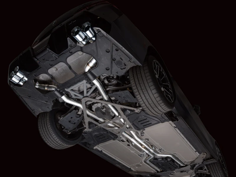 AWE Tuning BMW G90/G99 M5 Track Edition Cat-Back Exhaust - Chrome Silver Tips - Image 7
