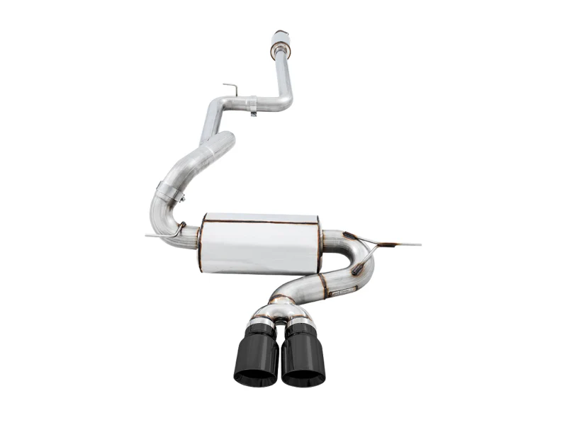 AWE Tuning Ford Focus ST Touring Edition Cat-Back Exhaust - Resonated - Diamond Black Tips - Image 4