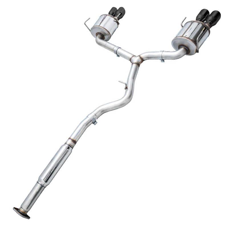 AWE Tuning Subaru STI VA / WRX GV / STI GV Sedan Touring Edition Exhaust - Diamond Black Tip (102mm) - Image 6