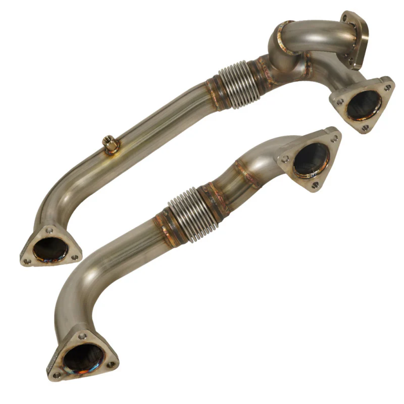 BD Diesel 08-10 Ford F-250/F-350/F-450/F-550 Powerstroke 6.4L Up Pipes Kit w/Manifold Set - Image 18