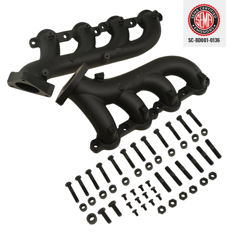 BD Diesel Exhaust Manifold Kit - 02-13 Chevy Silverado 1500 & GMC Sierra 1500 V8 - Image 2