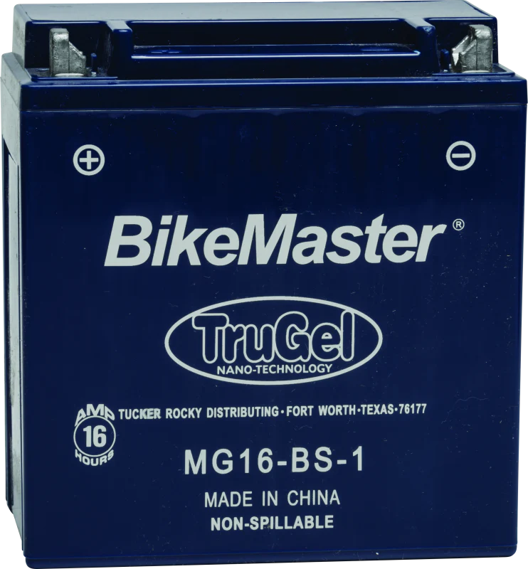 BikeMaster TruGel Battery MG16-BS-1