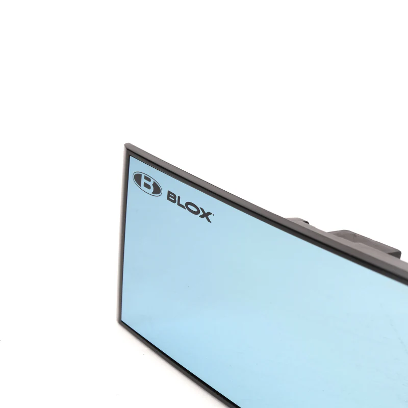 BLOX Racing 290mm Convex Mirror Black Frame Blue Tint - Image 6
