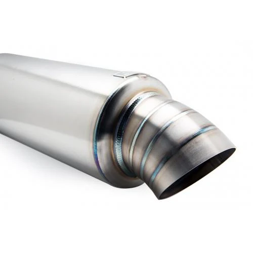BLOX Racing 3 inch Universal Street Muffler - Turndown Tip - Image 2