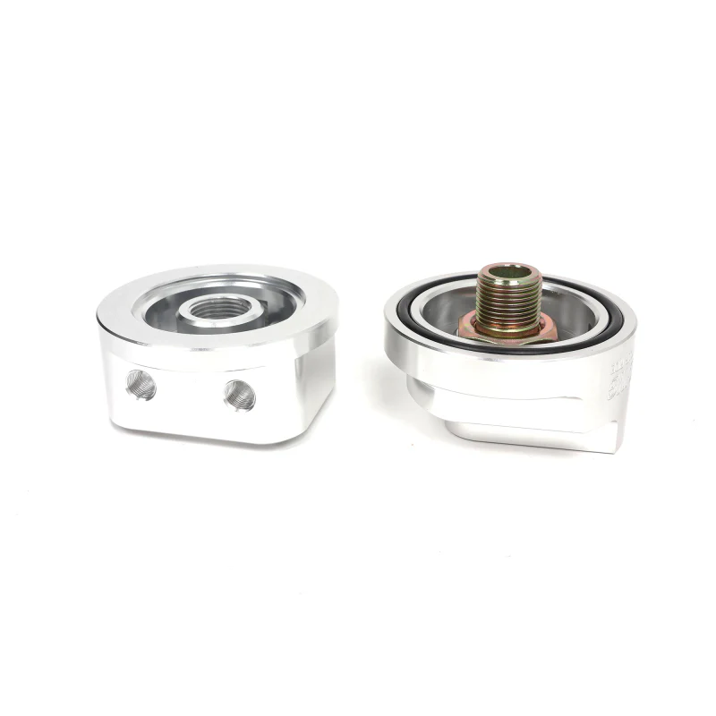 BLOX Racing Remote Oil Filter Relocation Kit - Polished