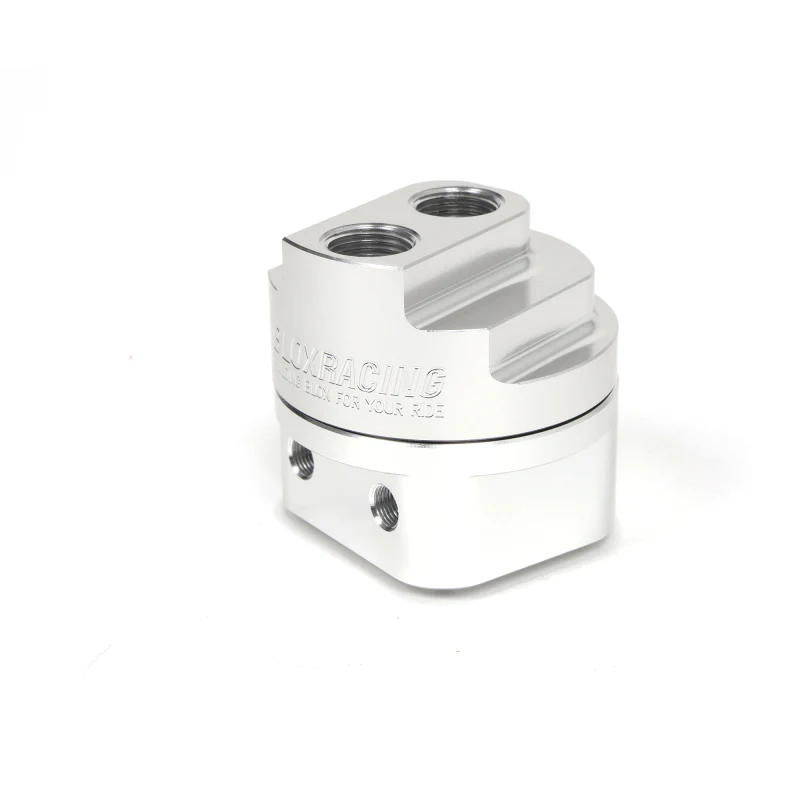 BLOX Racing Remote Oil Filter Relocation Kit - Polished - Image 3