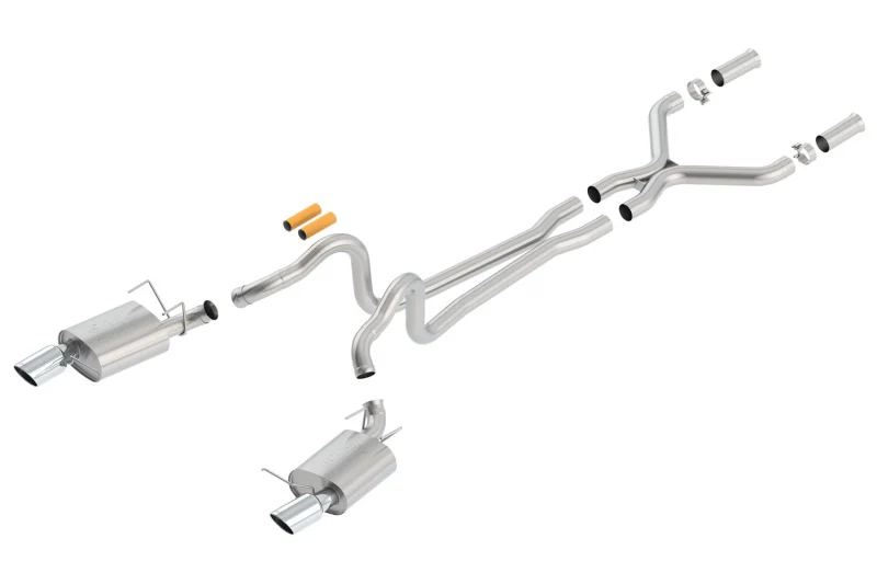 Borla 13-14 Mustang GT/Boss 302 5.0L V8 RWD Single Split Rear Exit ATAK Catback Exhaust - Image 2
