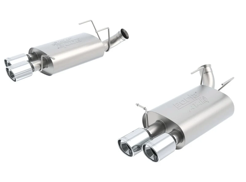 Borla 13-14 Mustang Shelby GT500 GT 5.8L V8 RWD Dual Split Rear Exit ATAK Exhaust Rear Section Only - Image 2