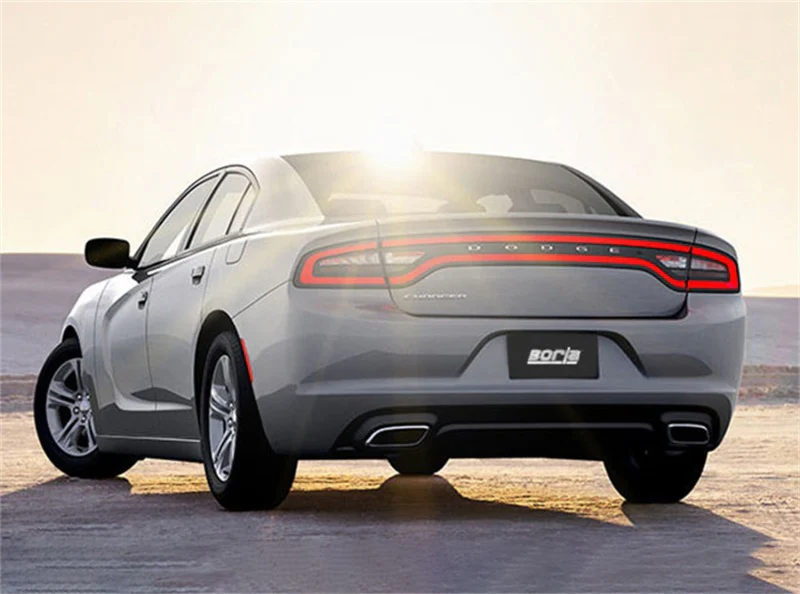 Borla 15-16 Dodge Charger 3.6L V6 ATAK Cat Back Exhaust (Uses Factory Valence) - Image 3
