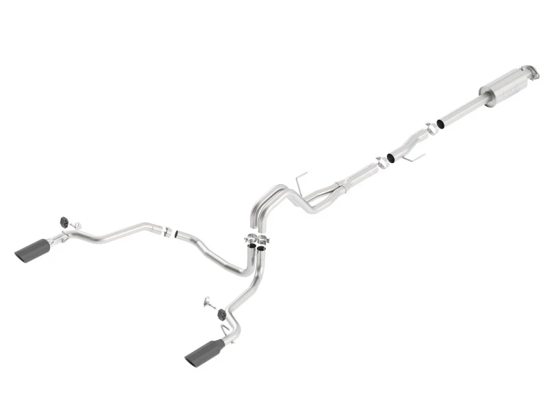 Borla 15-16 Ford F150 3.5L EcoBoost Ext. Cab Black Chrome CB Exhaust ATAK Single Split Rear Exit