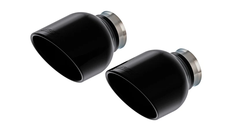 Borla 15-24 Dodge Charger V8 / 2023 Chrysler 300C T-304 SS Tips 5in Outlet - Black Chrome - Image 2