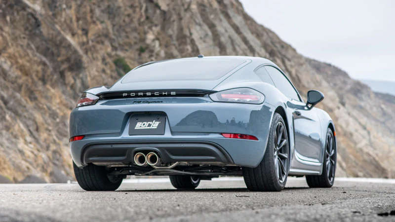 Borla 17-22 Porsche Cayman/Boxster 718 2.0L 4 Cyl. AT/MT RWD 2DR 2.25in S-Type Exhaust - Image 4