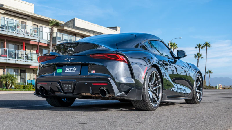 Borla 20-25 Toyota GR Supra ATAK Cat-Back Exhaust System w/ Black Chrome Tips - Image 2