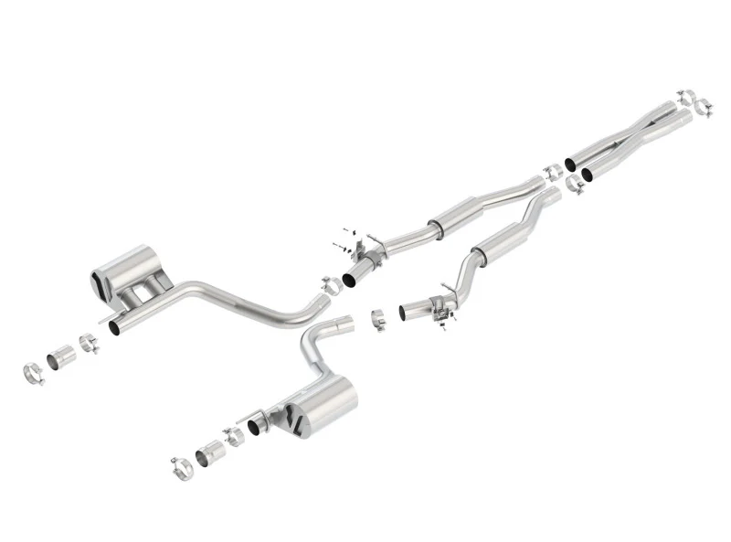 Borla 2015 Dodge Challenger SRT/392 Hemi 6.4L V8 S-TYPE Catback Exhaust w/ Valves Factory Bezel - Image 2