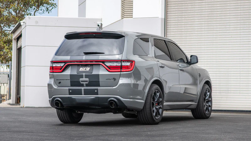 Borla 2021+ Dodge Durango SRT Hellcat 6.2L V8 AWD ATAK Cat-Back Exhaust System - Black Chrome Tips - Image 3