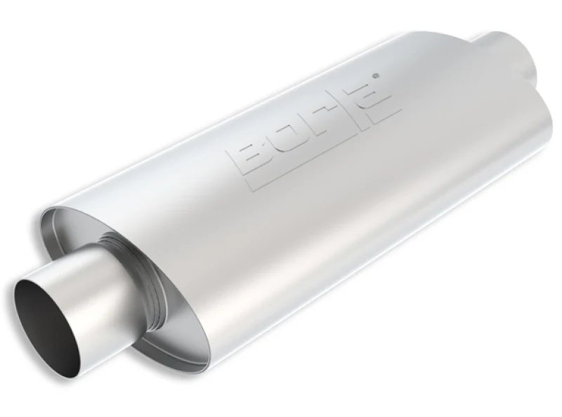 Borla XR-1 Racing Sportsman 4in Inlet/Outlet Center/Center Oval Muffler-4.5in Diameter x 12in Length - Image 2