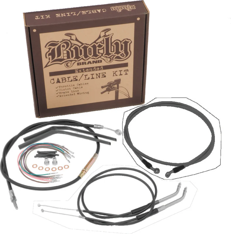 Burly Brand Control Kit 16in ABS - Black - Image 2