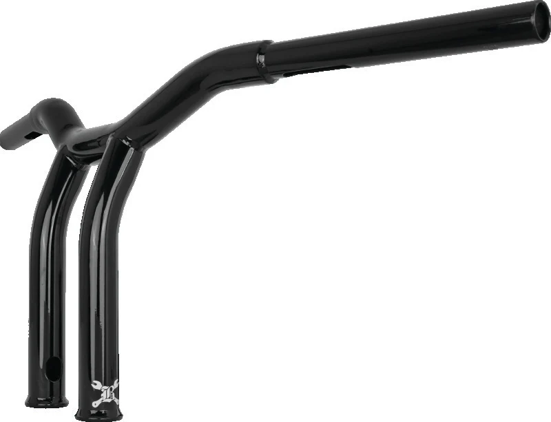 Burly Brand Dominator Raked Bar 10in - Gloss Black - Image 3