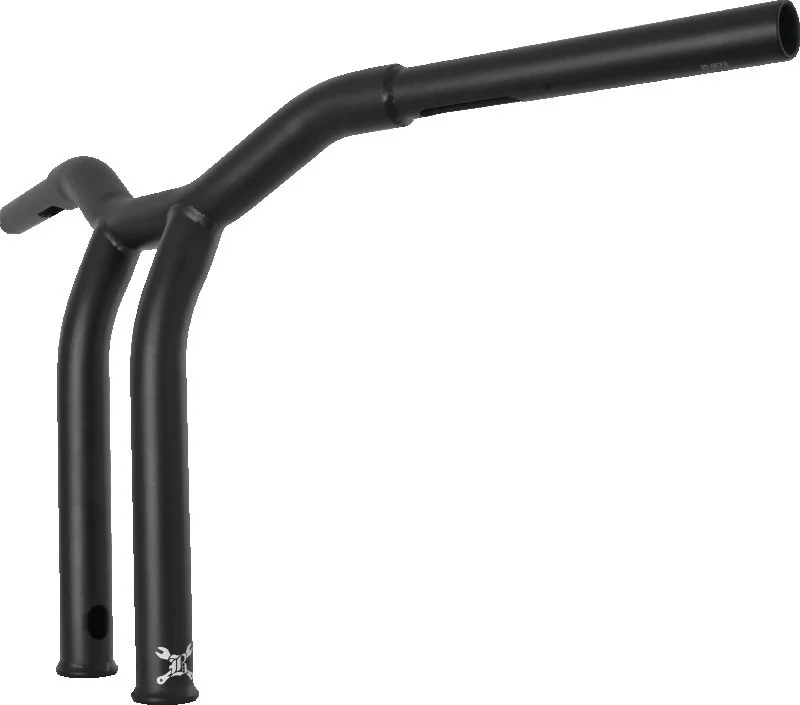 Burly Brand Dominator Raked Bar 12in - Matte Black - Image 2