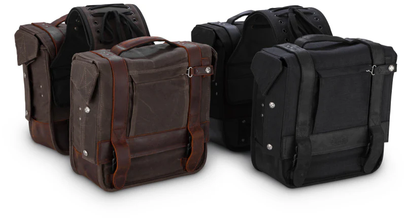 Burly Brand Throw-over Saddlebag - Black - Image 2