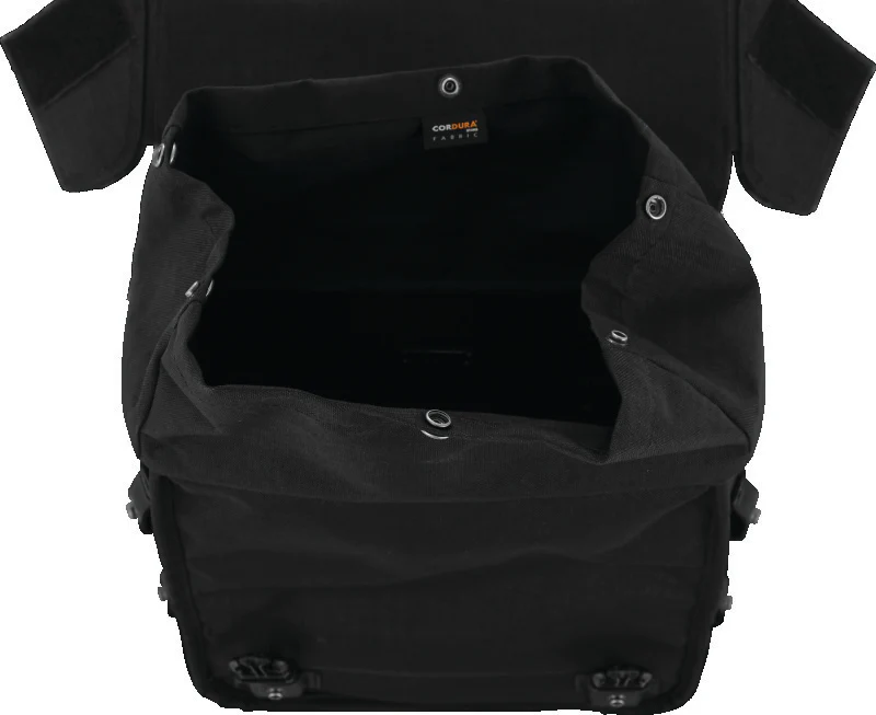 Burly Brand Throw-over Saddlebag - Black - Image 3