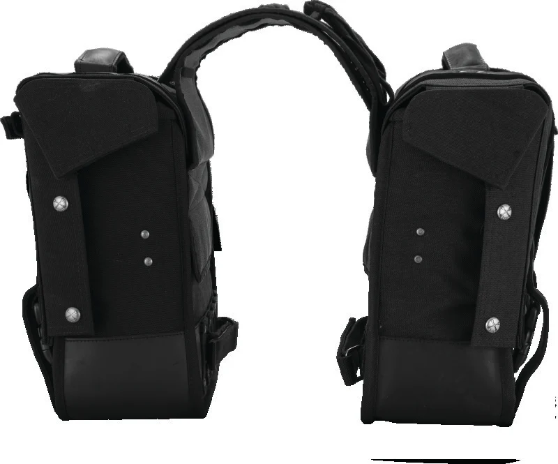 Burly Brand Throw-over Saddlebag - Black - Image 4
