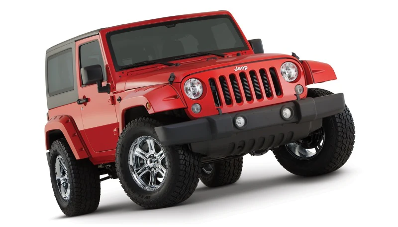 Bushwacker 07-18 Jeep Wrangler Pocket Style Flares 2pc - Black - Image 11