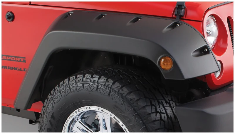 Bushwacker 07-18 Jeep Wrangler Pocket Style Flares 2pc - Black - Image 12