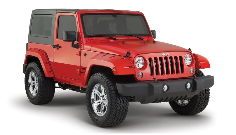 Bushwacker 07-18 Jeep Wrangler Pocket Style Flares 2pc - Black - Image 8