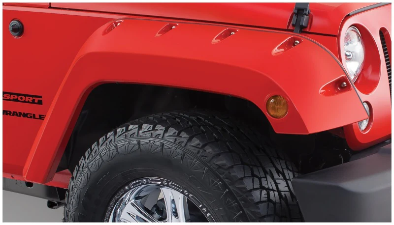 Bushwacker 07-18 Jeep Wrangler Pocket Style Flares 2pc - Black - Image 9
