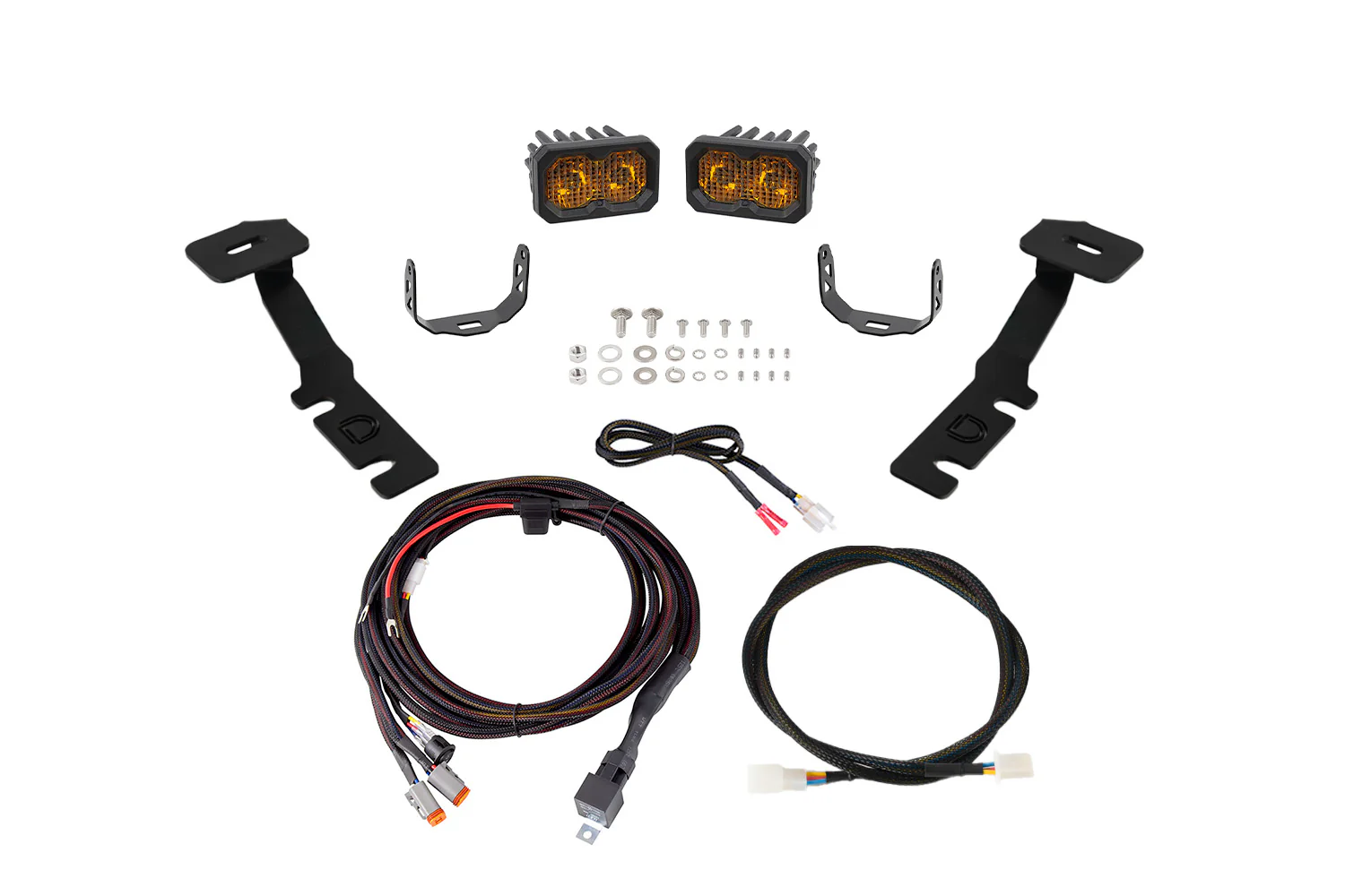 C2 2.0 LED Ditch Light Kit for Toyota RAV4 Pro Yellow Combo