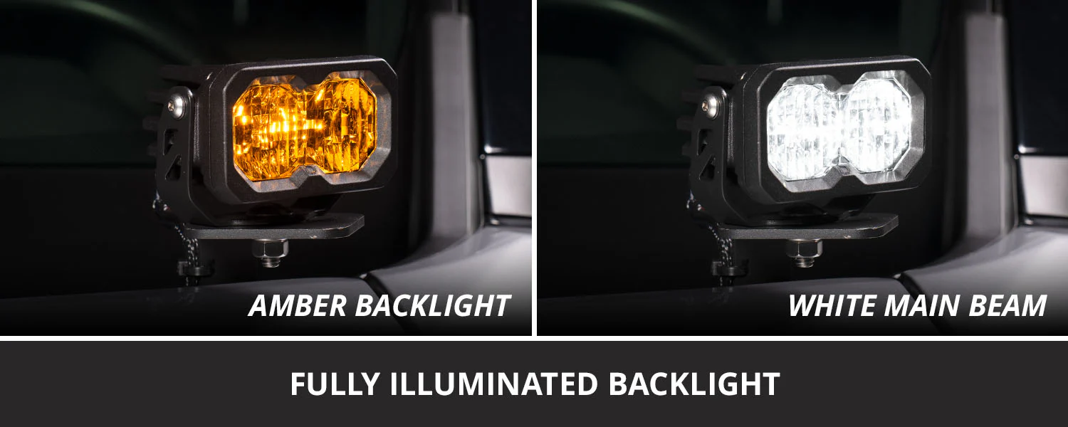 C2 2.0 LED Ditch Light Kit for Toyota RAV4 Pro Yellow Combo - Image 6