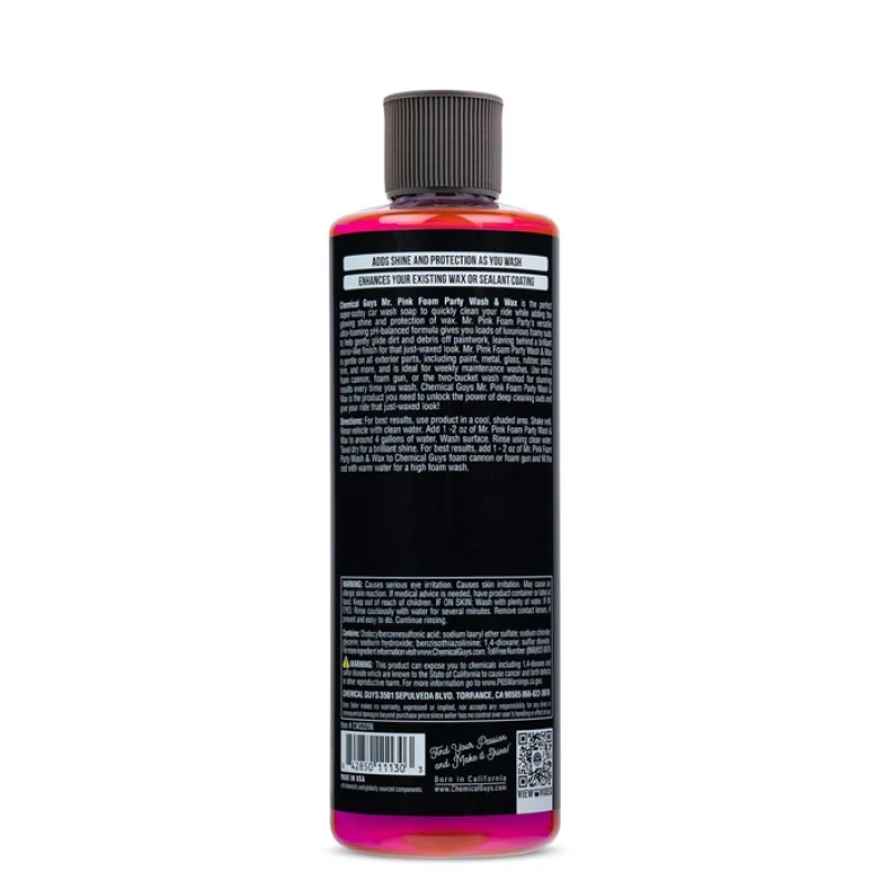 Chemical Guys Mr. Pink Foam Party Vehicle Wash Soap- 16oz - Image 2