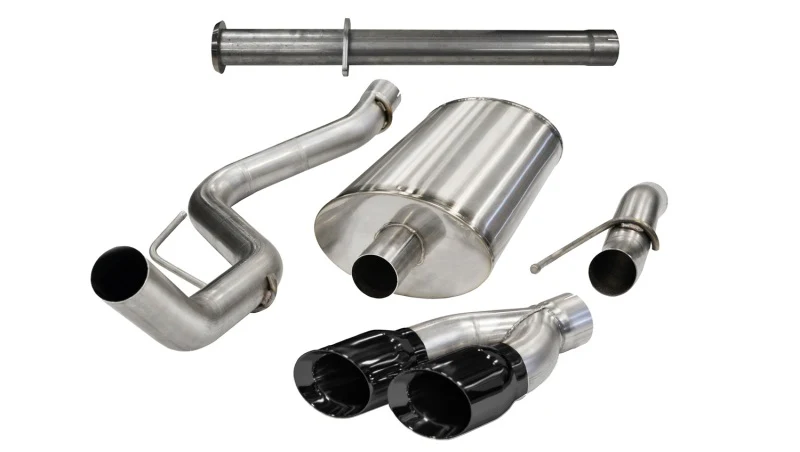 Corsa 2011-2014 Ford F-150 Raptor 6.2L V8 133in Wheelbase Black Xtreme Cat-Back Exhaust - Image 3