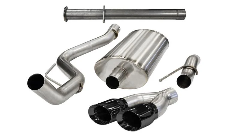 Corsa 2011-2014 Ford F-150 Raptor 6.2L V8 133in Wheelbase Black Xtreme Cat-Back Exhaust - Image 4