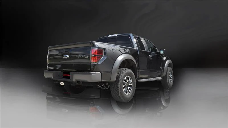 Corsa 2011-2014 Ford F-150 Raptor 6.2L V8 133in Wheelbase Black Xtreme Cat-Back Exhaust - Image 5
